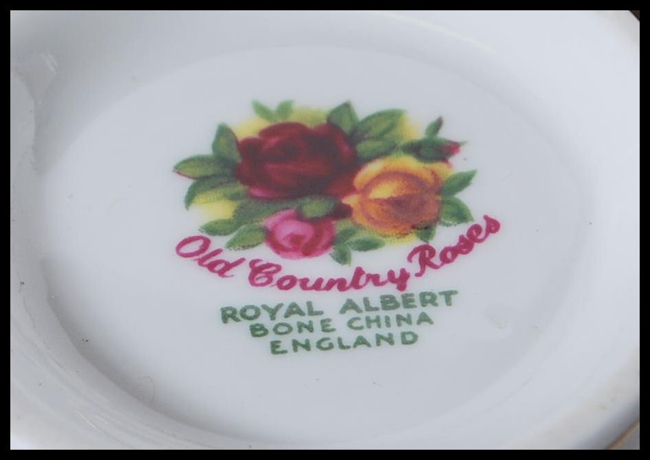 A 20th Century Old Country Roses First tea service consisting of six cups saucers and side plates, - Image 6 of 7