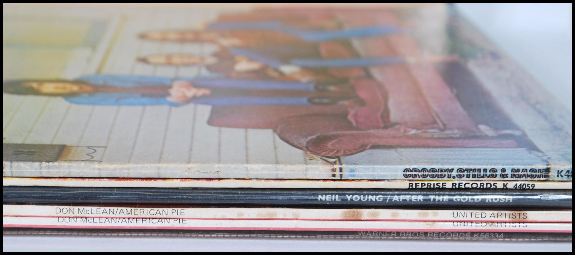 A collection of long play LP vinyl record folk albums to include Don McLean American Pie, Neil Young - Bild 7 aus 7