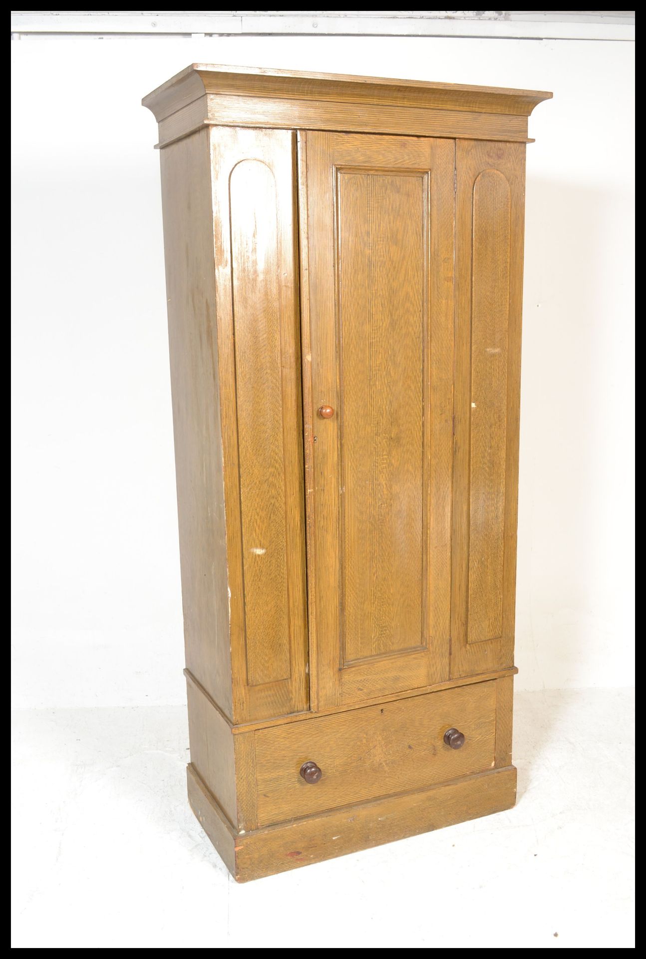 A 19th Century Victorian single bachelors wardrobe