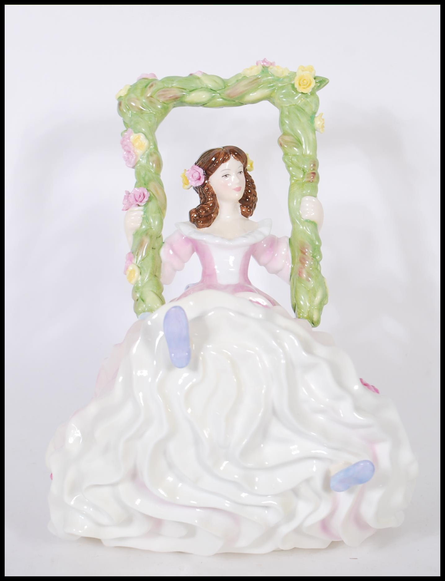 A collection of ceramic figurines comprising a Royal Doulton HN5096 Pretty Ladies Blossomtime / - Image 3 of 9