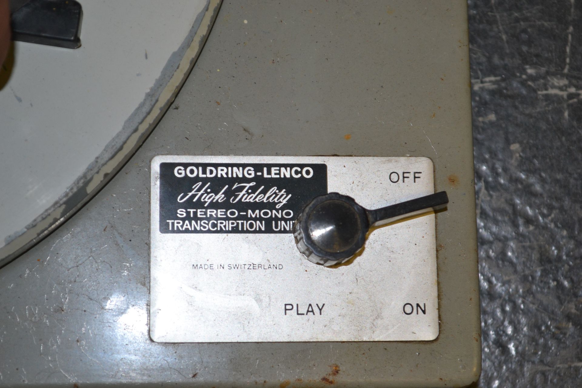 A vintage 20th Century Goldring Lenco High Fidelity Stereo-Mono Transcription Unit  record player - Bild 3 aus 3