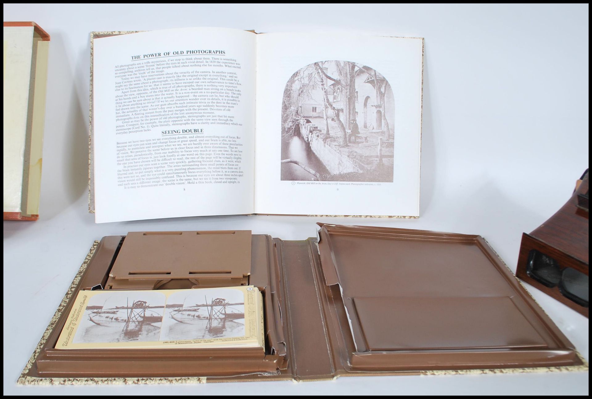 A late 19th Century Victorian rosewood 3D Stereoscope viewer together with a collection of slides - Image 7 of 10