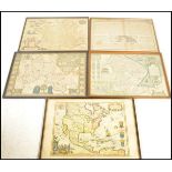 A collection of vintage reproduction antique maps to include Kendall & Dent's Time Chart of the