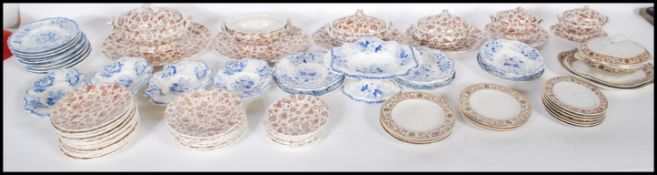 A 19th Century Victorian Childs dinnerwares to inc