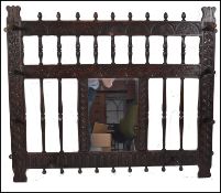 19TH CENTURY VICTORIAN CARVED OAK WALL MOUNTED COA