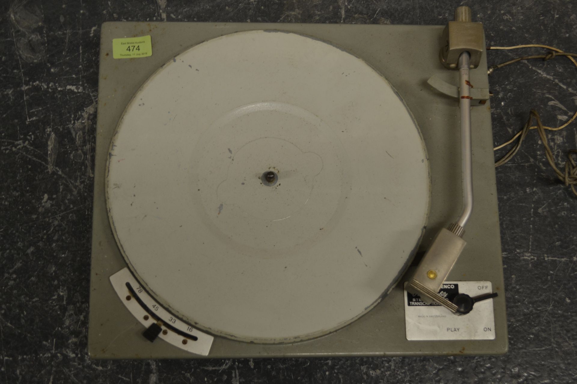 A vintage 20th Century Goldring Lenco High Fidelity Stereo-Mono Transcription Unit  record player - Bild 2 aus 3