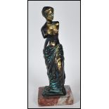 A 20th Century brass sculpture of Venus de Milo st