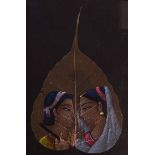 A collection of Asiatic arts to include  unusual Indian Mughal School portrait study paintings on