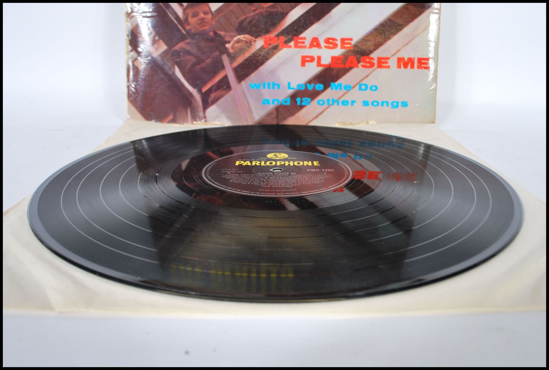 Vinyl long play LP record album by The Beatles - Please Please Me 1st pressing Mono, Parlophone - Bild 3 aus 6