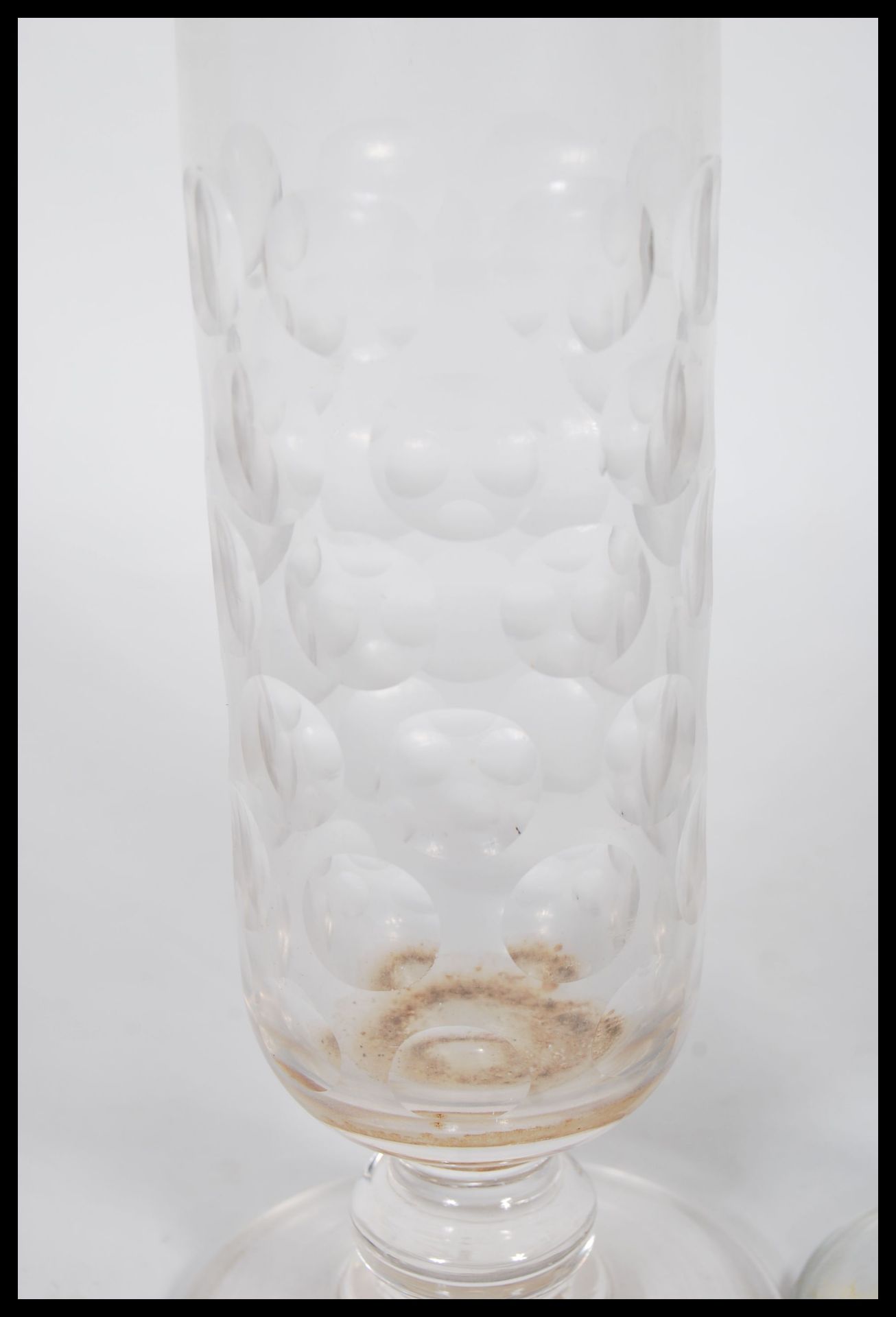 A pair of Georgian drinking glasses having cylindr - Image 3 of 10