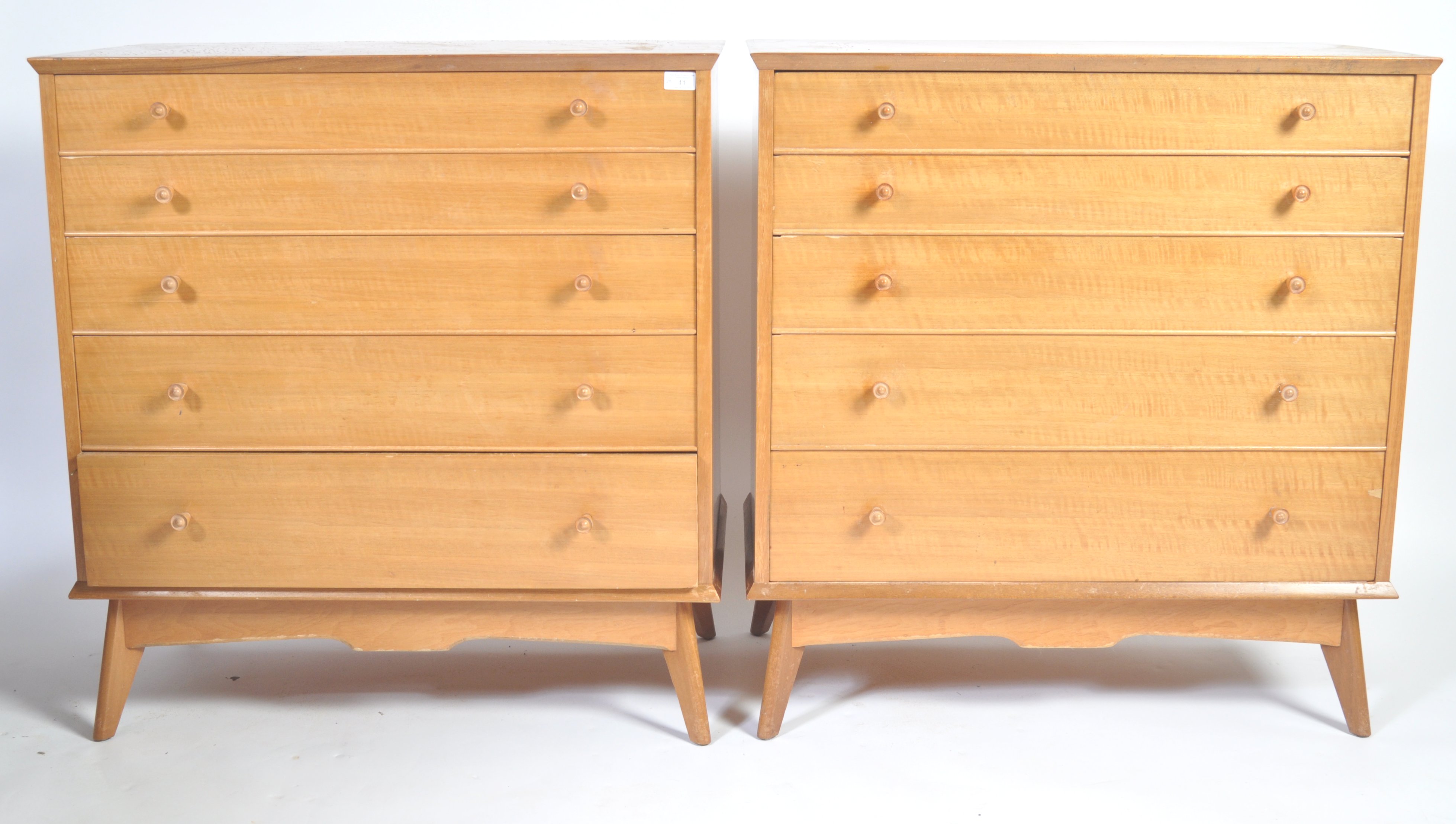 AC FURNITURE MID CENTURY CHESTS OF DRAWERS BY ALFR - Image 3 of 7