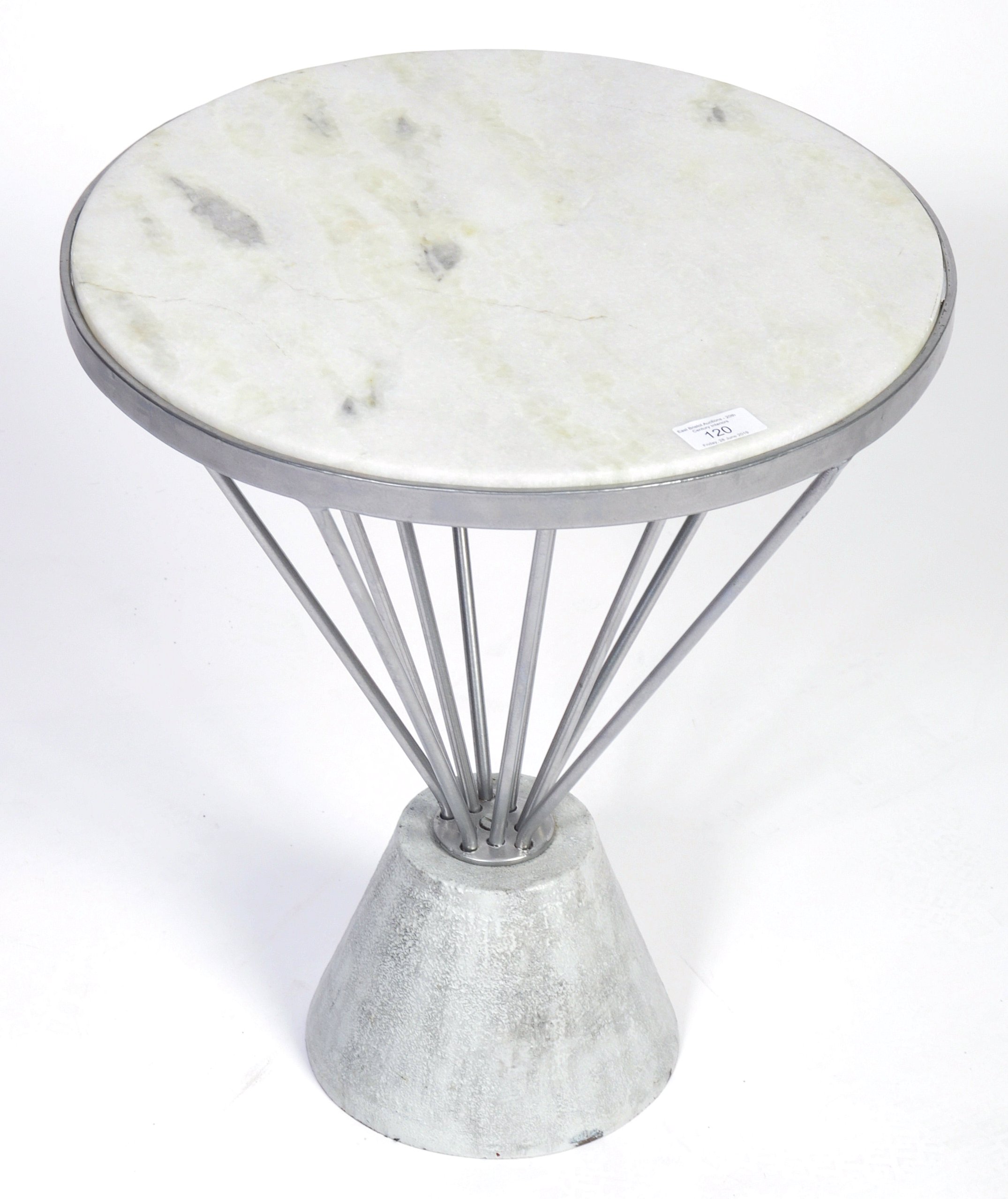 CONTEMPORARY SIDE TABLE IN THE MANNER OF K. GRCIC - Image 2 of 4