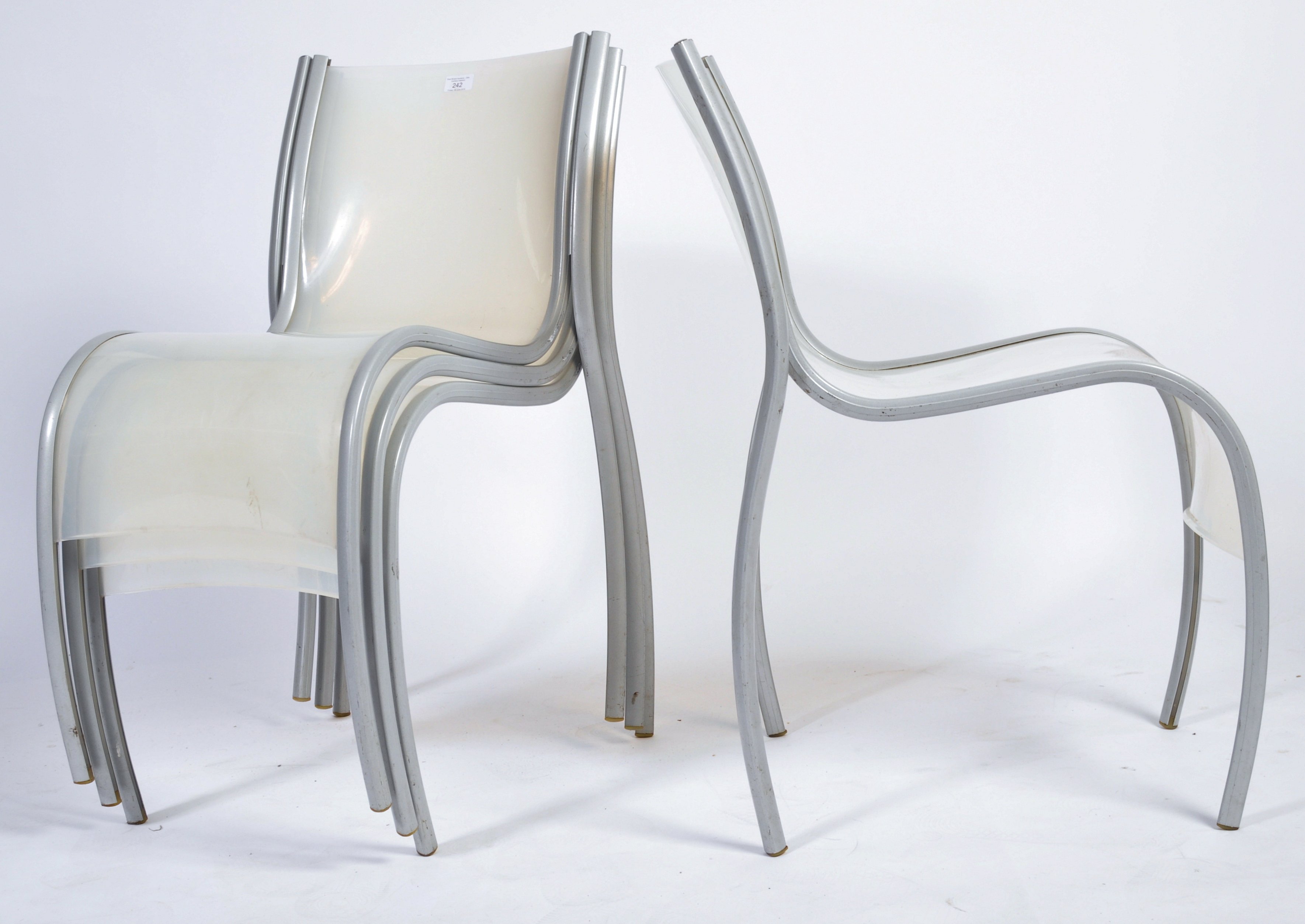 KARTELL FPE STACKING DINING / SIDE CHAIRS BY RON A - Image 4 of 6