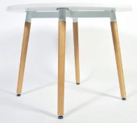 CONTEMPORARY LAMINATED AND ASH WOOD DINING TABLE