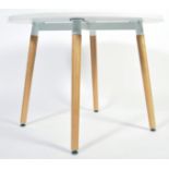 CONTEMPORARY LAMINATED AND ASH WOOD DINING TABLE