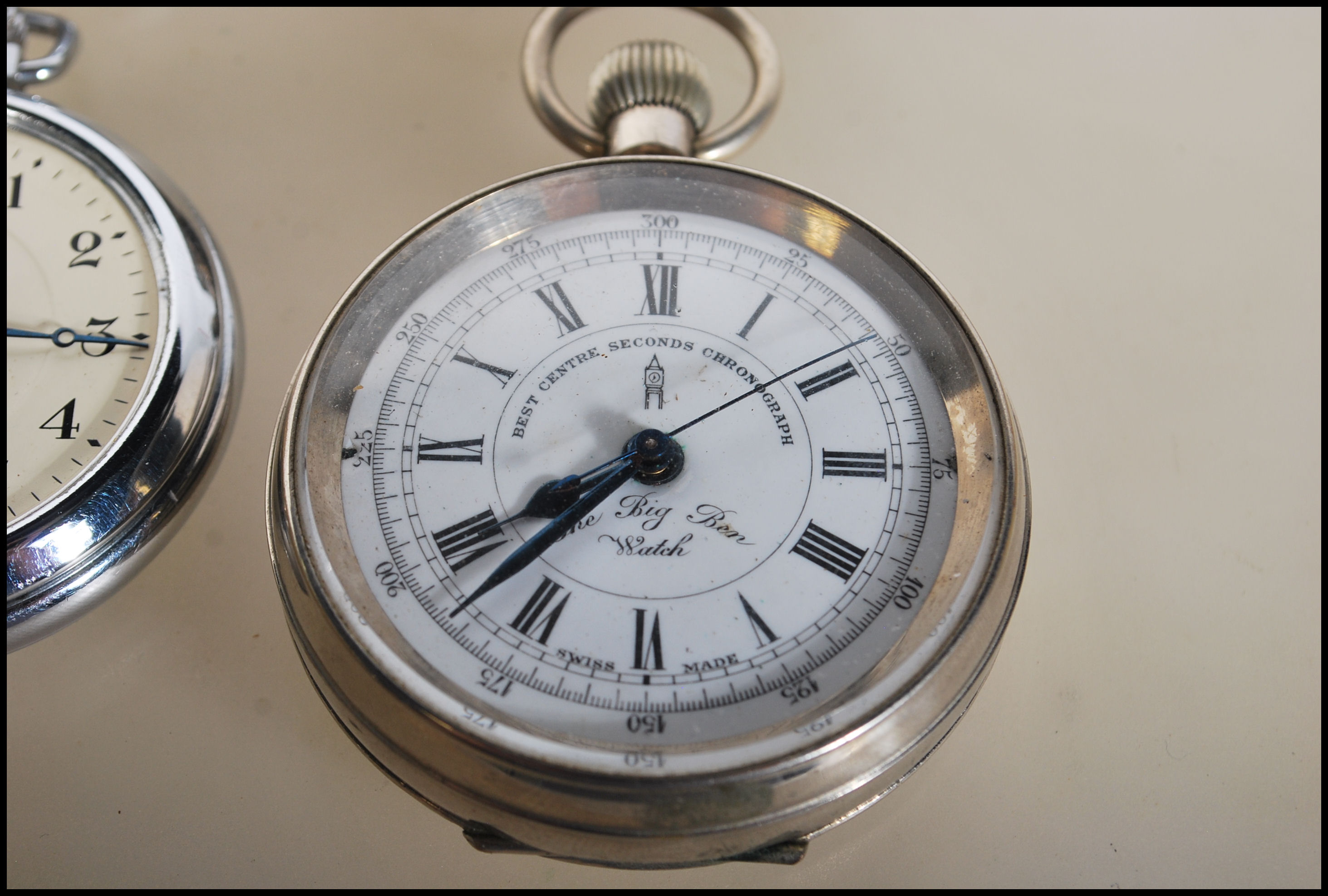 A group of four pocket watches, two chrome cased being made by Ingersoll Ltd London Triumph having - Image 3 of 6