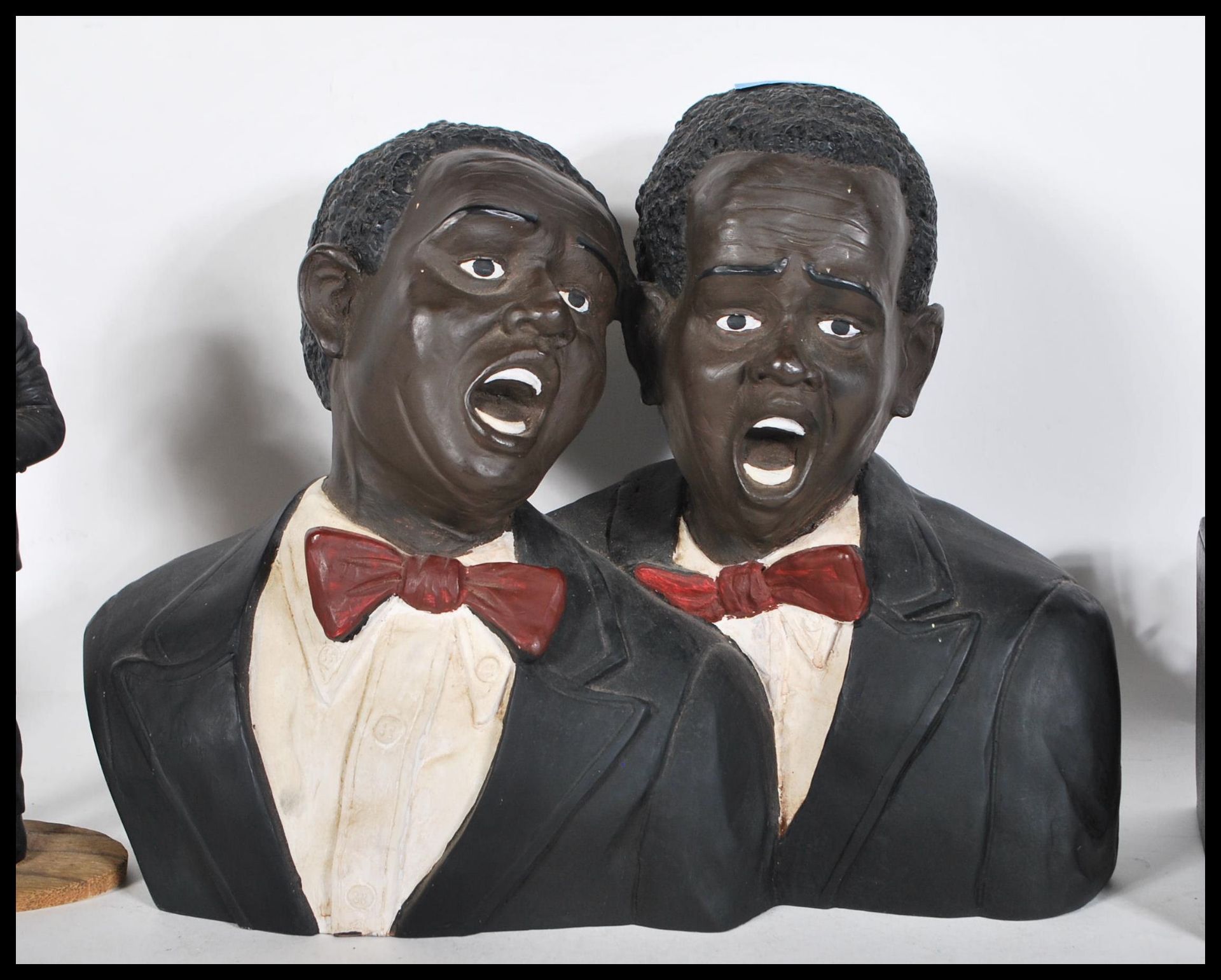 A composite figural group of black musicians together with a pianist, composite figure of Louis - Image 4 of 5