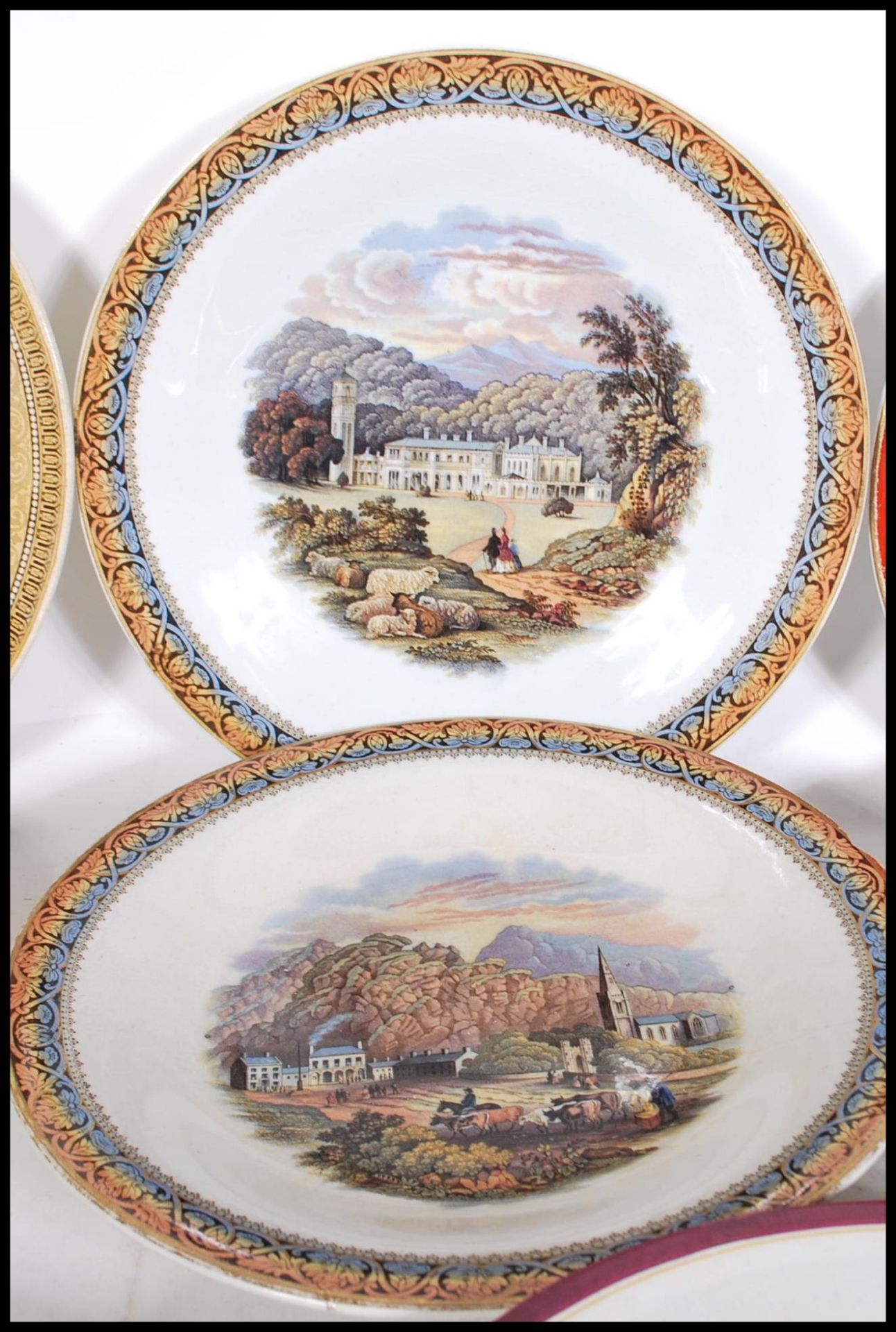 A large collection of Pratt / Prattware 19th and early 20th century cabinet plates. To include - Bild 5 aus 9