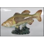 A 20th Century large mouthed Black Bass by Beswick