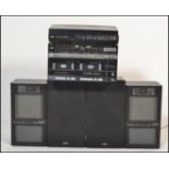 A Fisher Studio Standard hifi stacking system to include LM/MW/FM stereo double cassette receiver