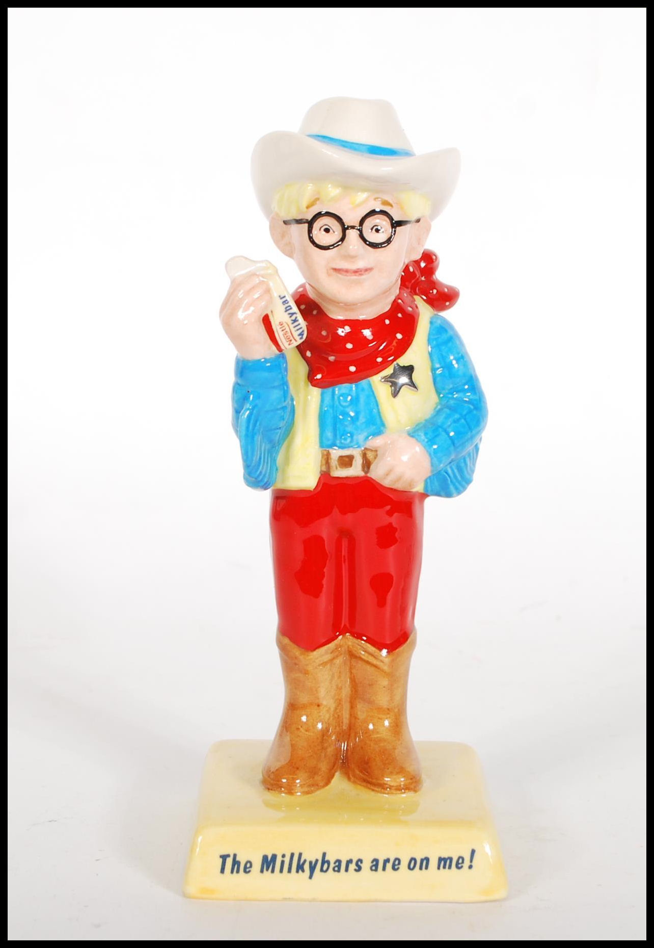 A Royal Doulton ceramic advertising figure for ' The Milkybar Kid , AC7, limited edition no. 523 / - Image 2 of 9