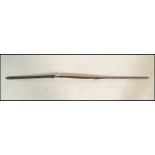 A vintage possibly African tribal Masai double ended hunting / Lion spear, the double ended spear