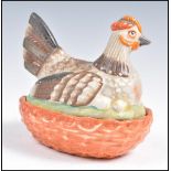 19TH CENTURY VICTORIAN STAFFORDSHIRE CHINA EGG CRO