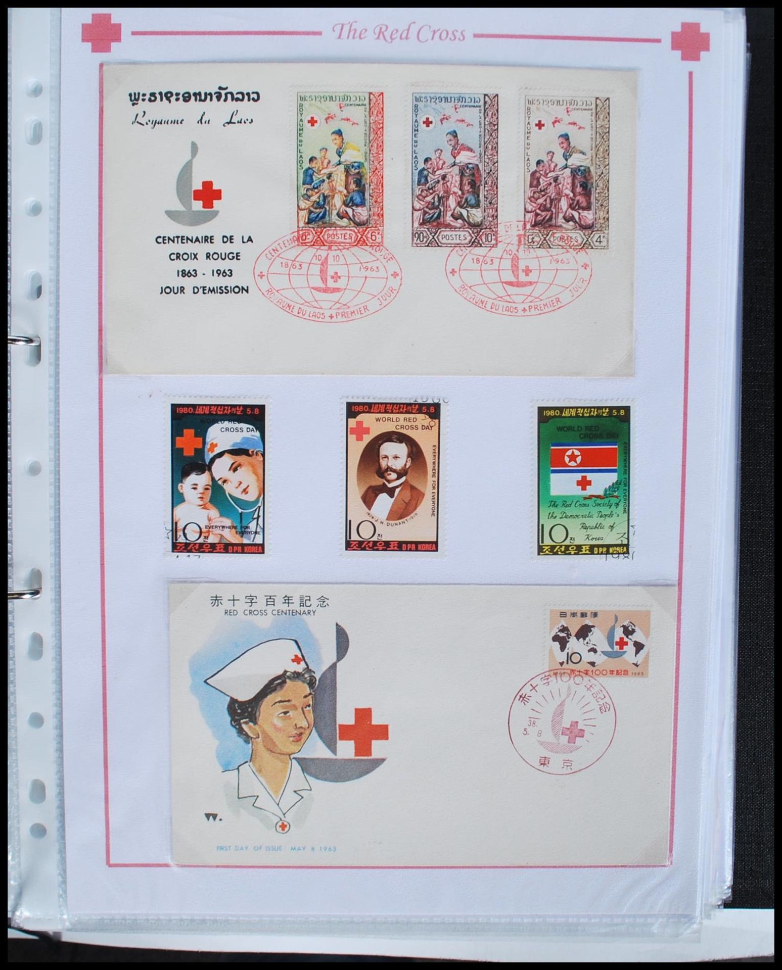 A collection of world stamp to include mostly Red Cross envelopes and stamps across various - Image 7 of 32