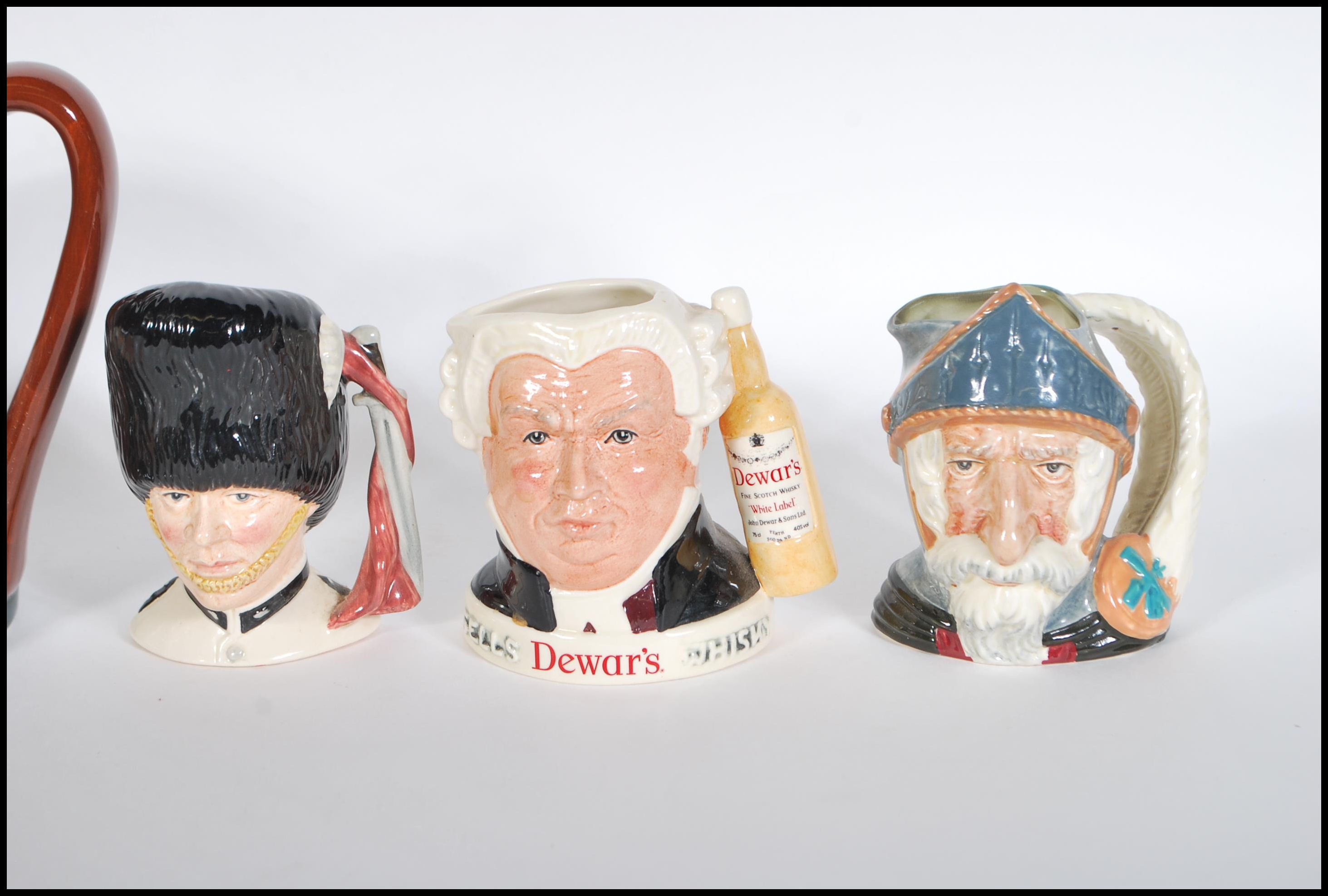 A collection of Royal Doulton character Sgt Buzfuz, Jim Beam Mr Pickwick, Mr Pick Kwik, Santa Maria, - Image 5 of 10