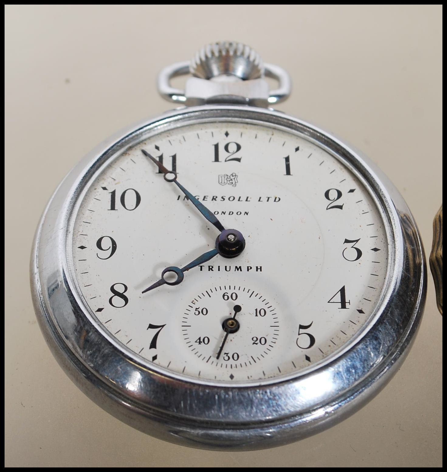 A group of four pocket watches, two chrome cased being made by Ingersoll Ltd London Triumph having - Image 5 of 6