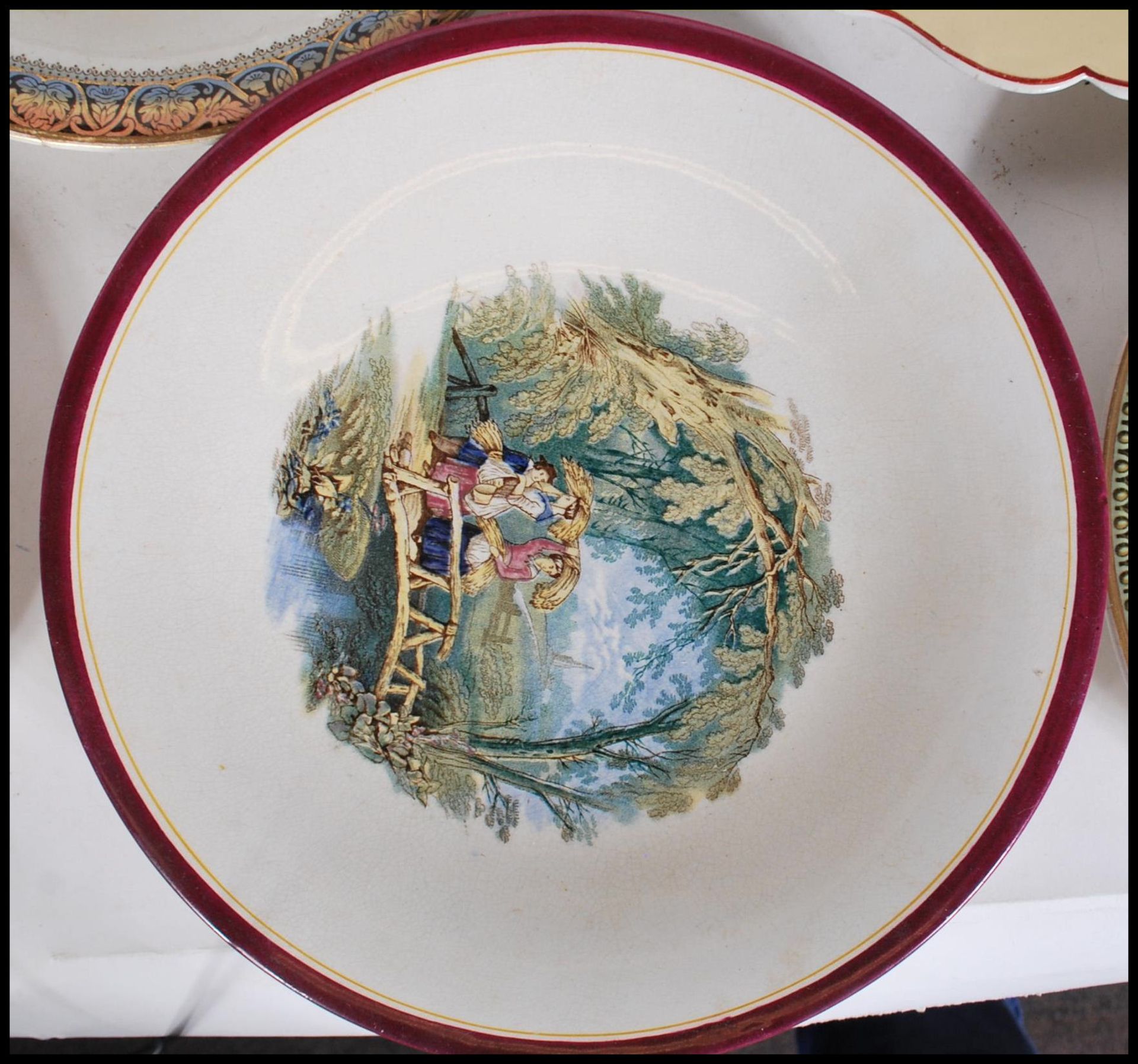 A large collection of Pratt / Prattware 19th and early 20th century cabinet plates. To include - Bild 7 aus 9