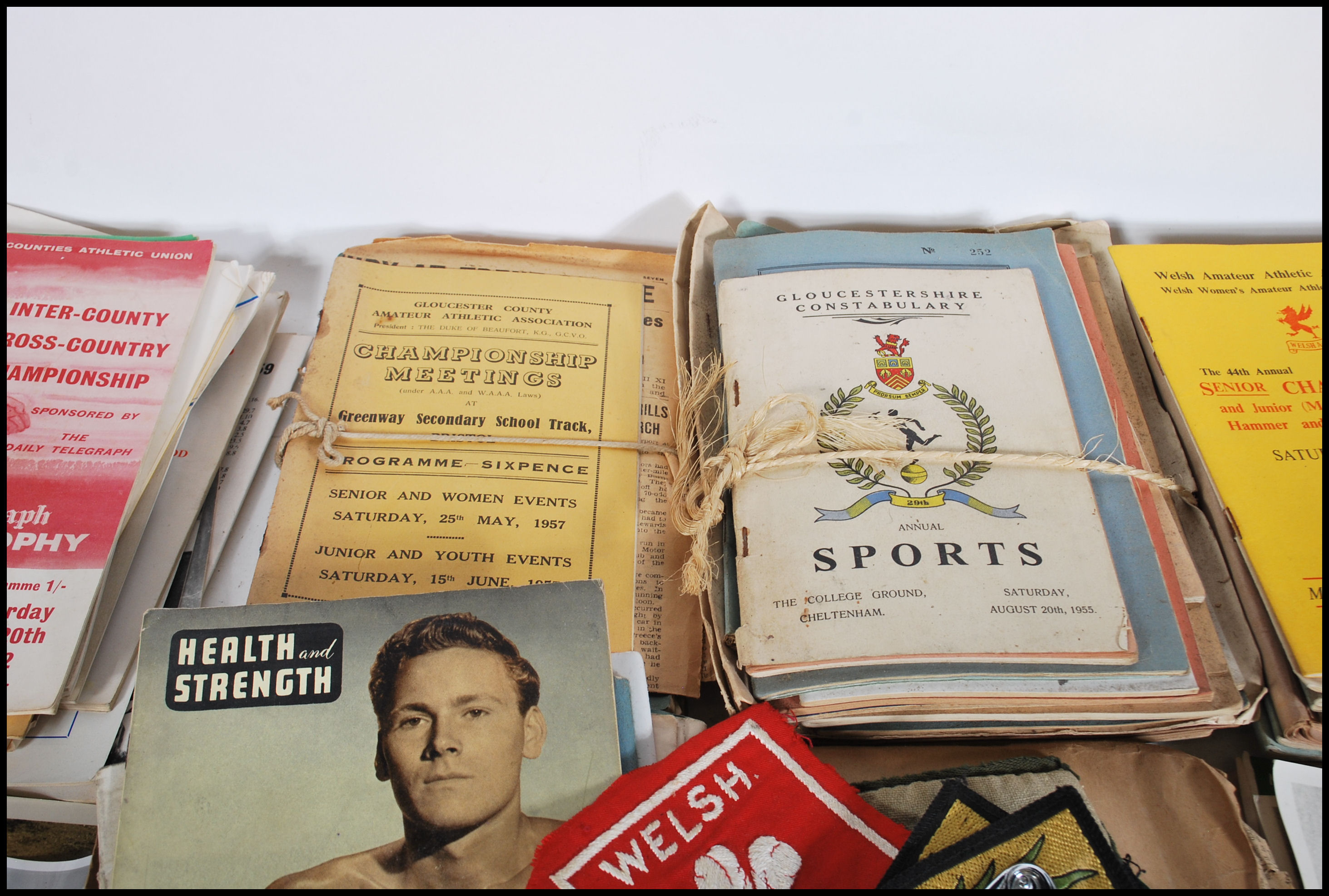 A collection of mostly Bristol / West Country athletic related ephemera to include a wide - Image 8 of 10