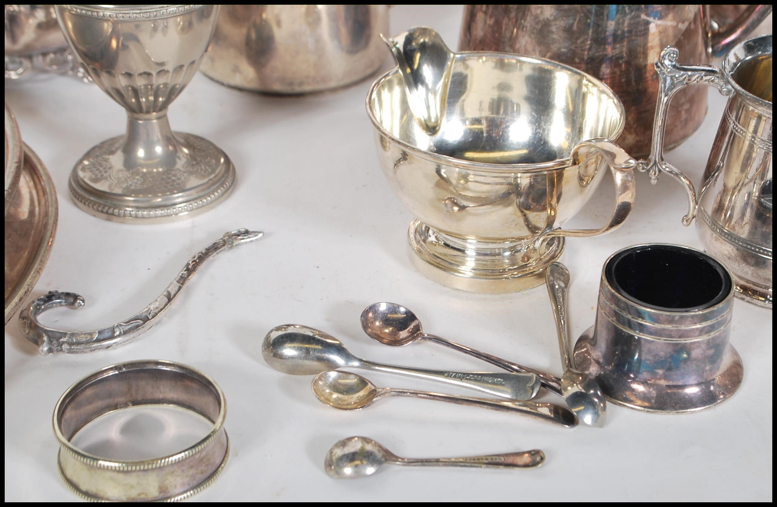 A large collection of silver plated items from the 20th century to include a selection of hot - Image 4 of 7