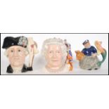 A collection of three Royal Doulton character ceramics to include The Antagonist Collection D6749