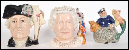 A collection of three Royal Doulton character ceramics to include The Antagonist Collection D6749