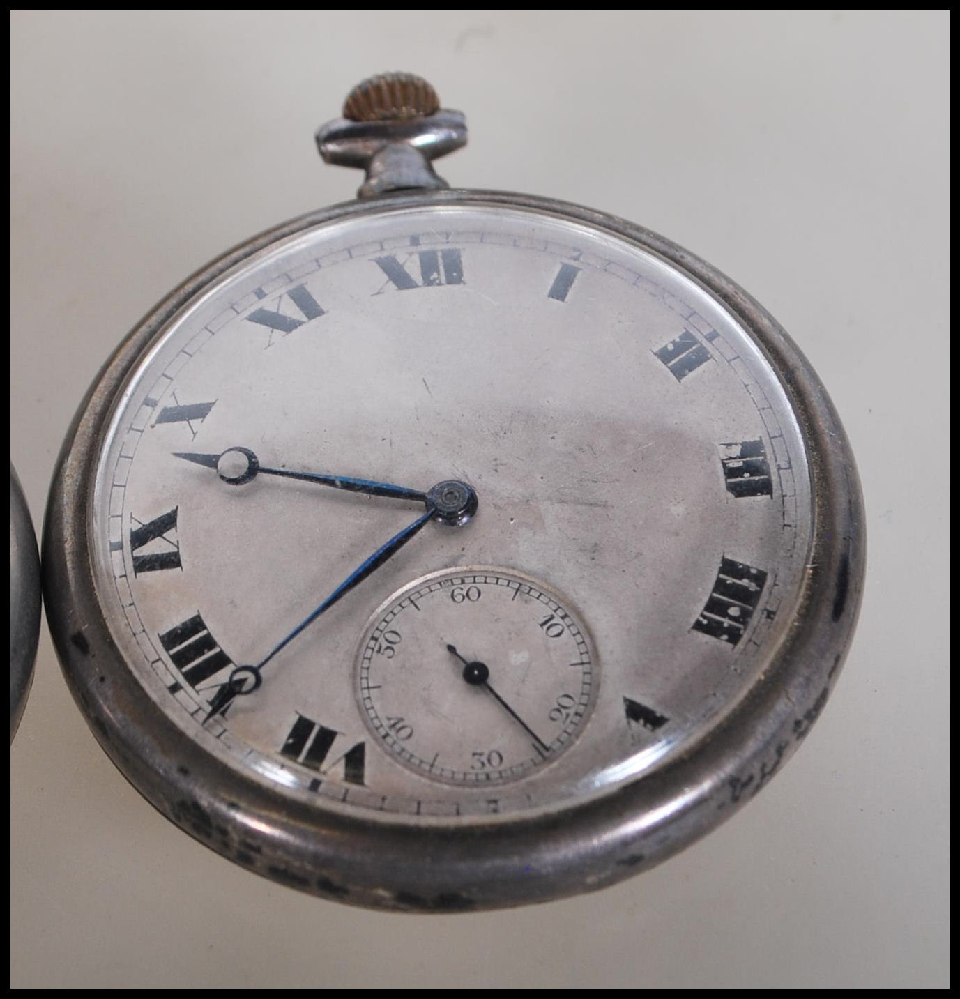 A collection of six Gents vintage 20th Century pocket watches to include a Waltham open faced, a - Image 3 of 7