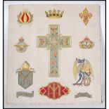 A beautiful rare WWII Second World War religious tribute tapestry believed to have been made for
