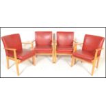 A set of four vintage retro Parker Knoll model 733