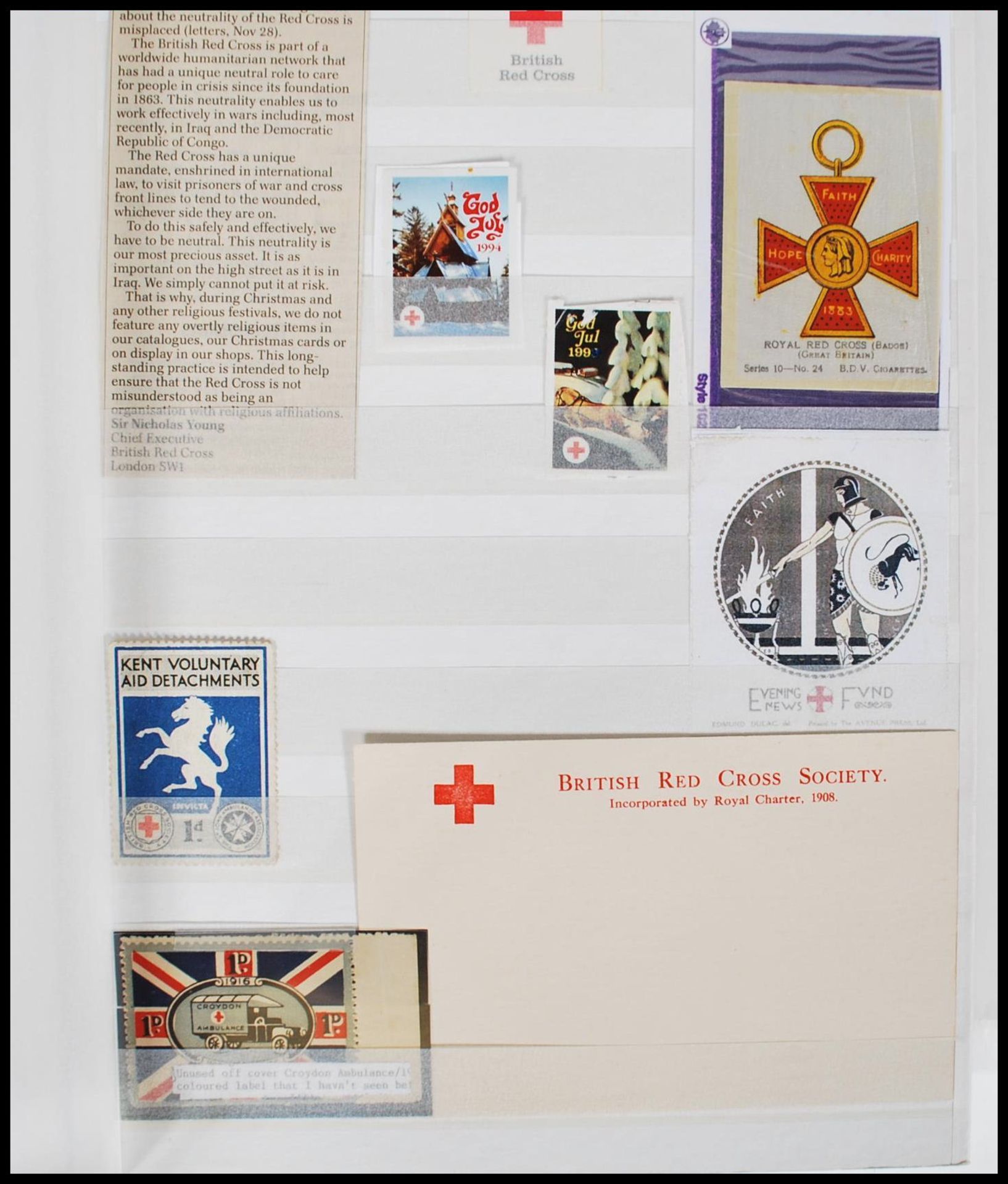 A collection of world stamp to include mostly Red Cross envelopes and stamps across various - Image 18 of 32