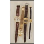 A Vintage mid 20th century gentleman's Atlantic 15 Jewel wristwatch with baton numerals together