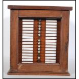 A late 19th Century high Victorian mahogany specimen cabinet, moulded pediment with glazed door to