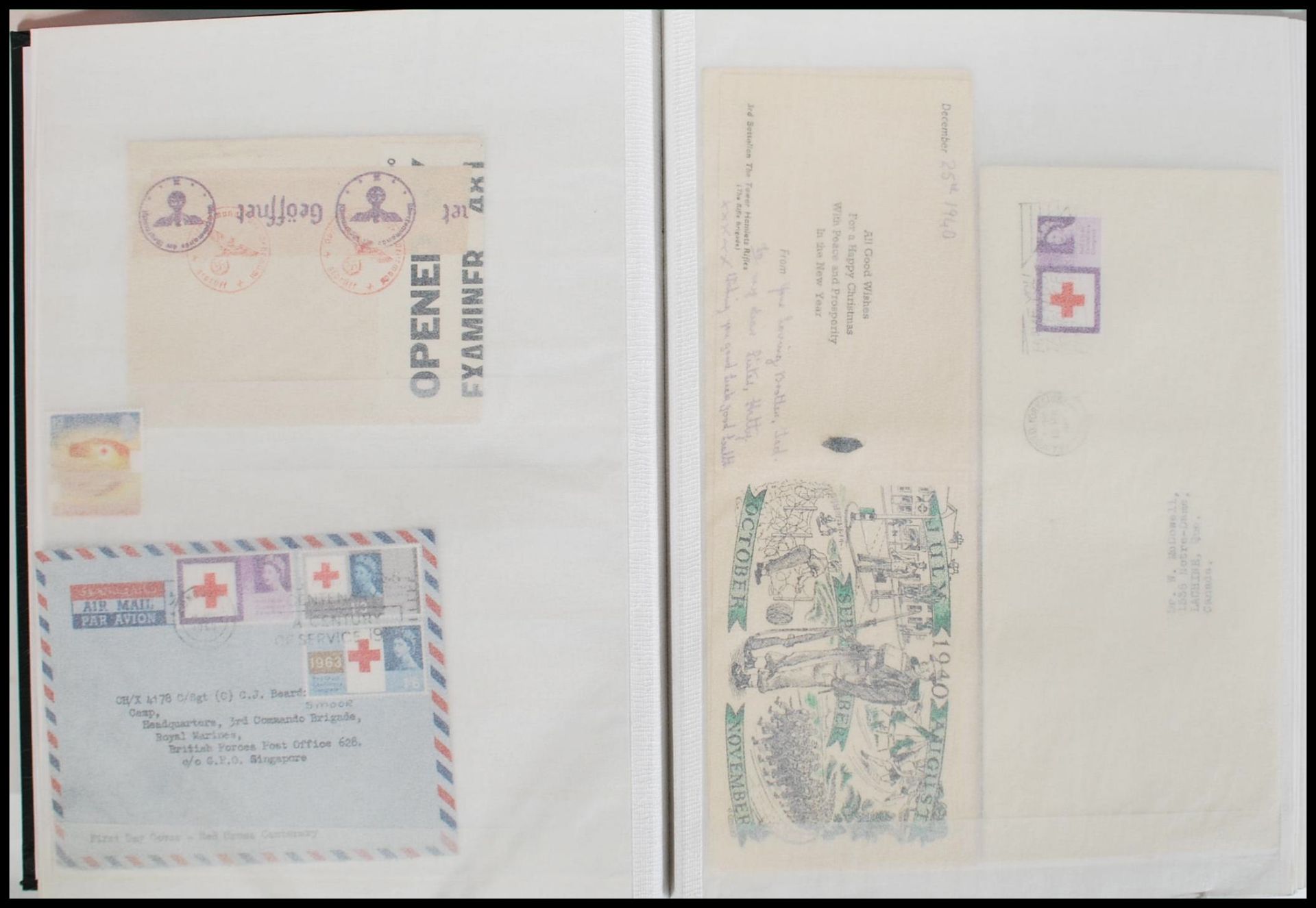 A collection of world stamp to include mostly Red Cross envelopes and stamps across various - Image 19 of 32