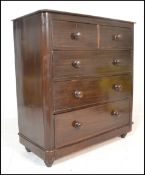 A 19th Century Victorian pine scrumble finish ches