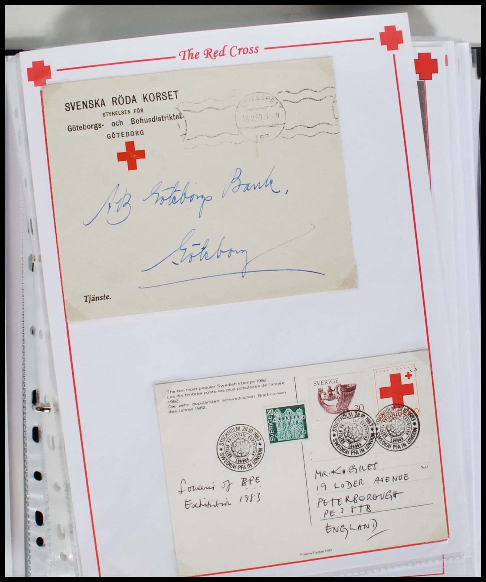 A collection of world stamp to include mostly Red Cross envelopes and stamps across various - Image 14 of 32