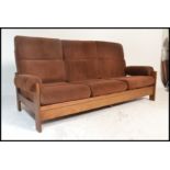 A retro 1960's Danish inspired teak wood day bed s