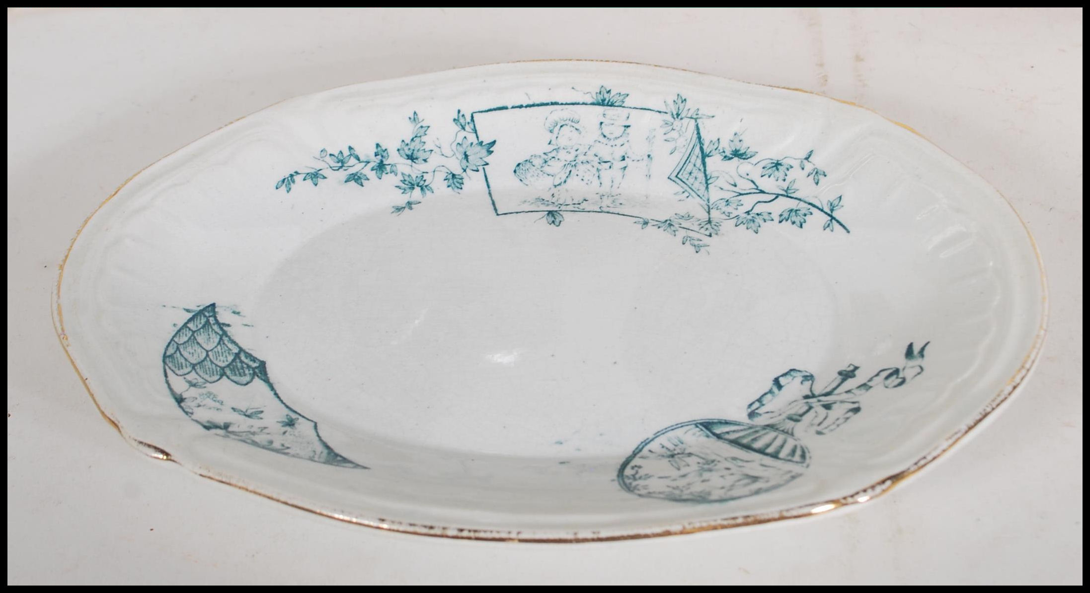 A rare late 19th century FW Grove & Stark, Longton Staffordshire ( 1871 - 1885 ) part dinner service - Image 4 of 6