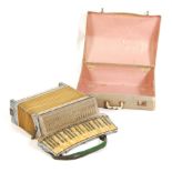 An early 20th century vintage c1920’s Art Deco Italian made Santianelli piano accordion musical