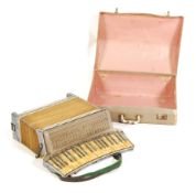 An early 20th century vintage c1920’s Art Deco Italian made Santianelli piano accordion musical