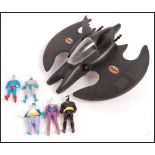 DC TOY BIZ AND KENNER BATMAN ACTION FIGURES AND BATWING