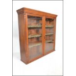 A Victorian large mahogany library bookcase cabine
